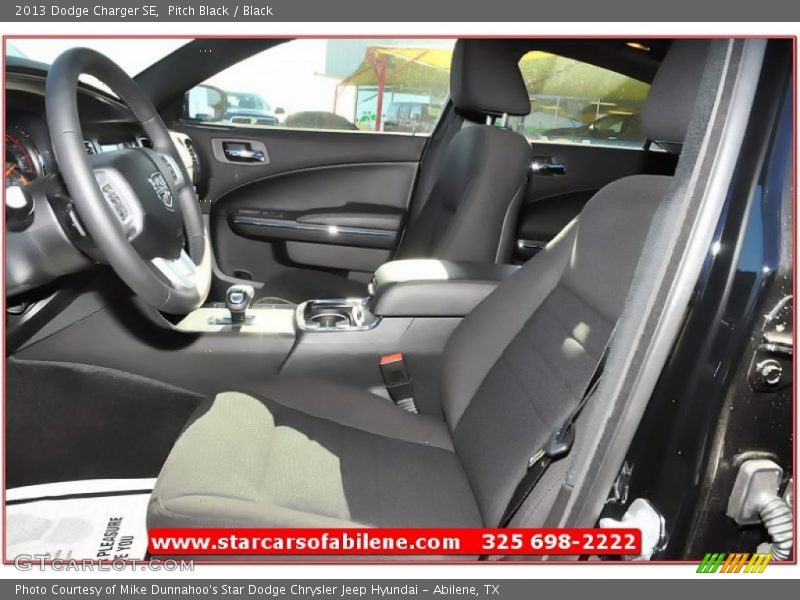 Pitch Black / Black 2013 Dodge Charger SE