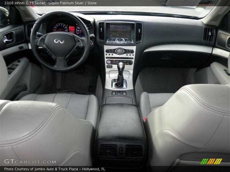 Liquid Platinum Silver / Stone 2008 Infiniti G 35 Sedan