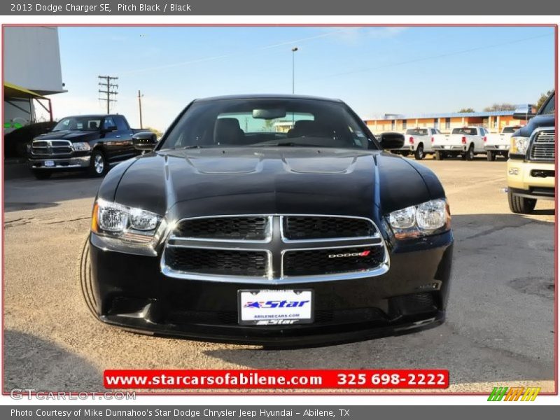 Pitch Black / Black 2013 Dodge Charger SE