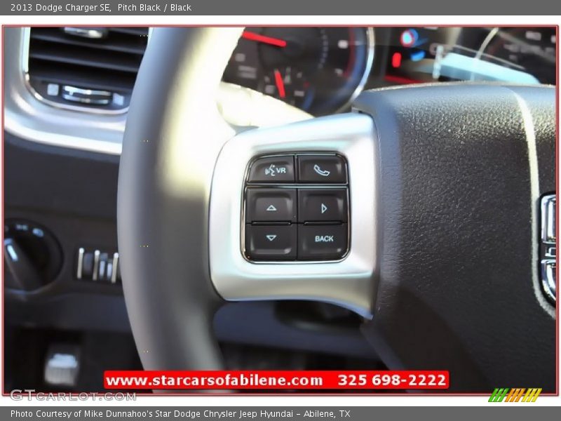 Pitch Black / Black 2013 Dodge Charger SE