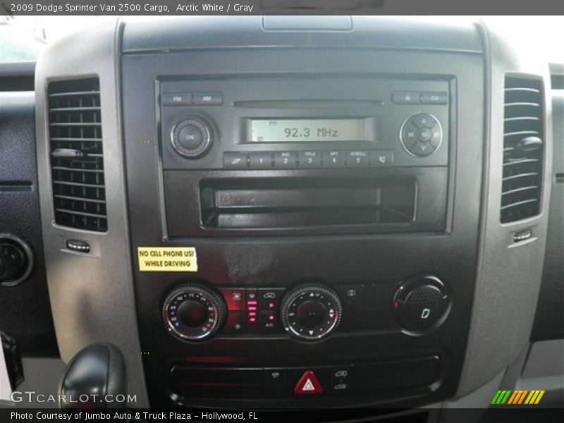 Controls of 2009 Sprinter Van 2500 Cargo