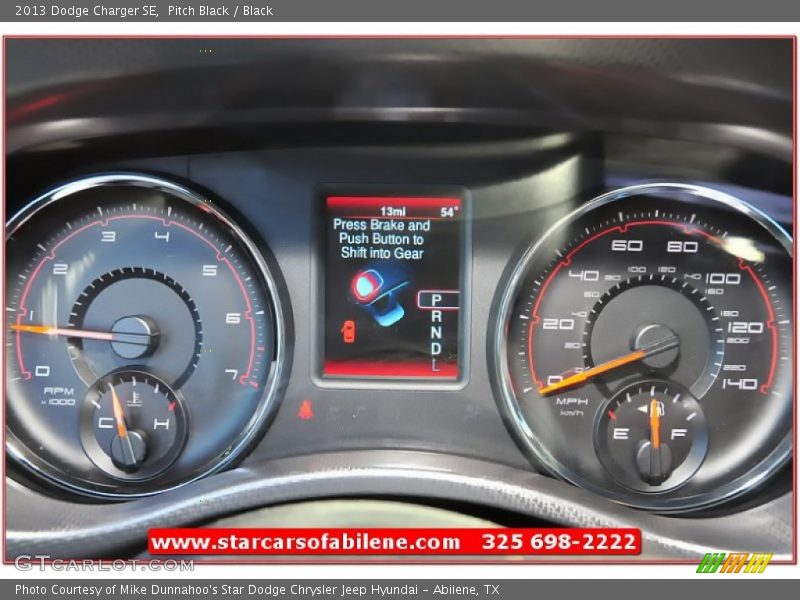 Pitch Black / Black 2013 Dodge Charger SE
