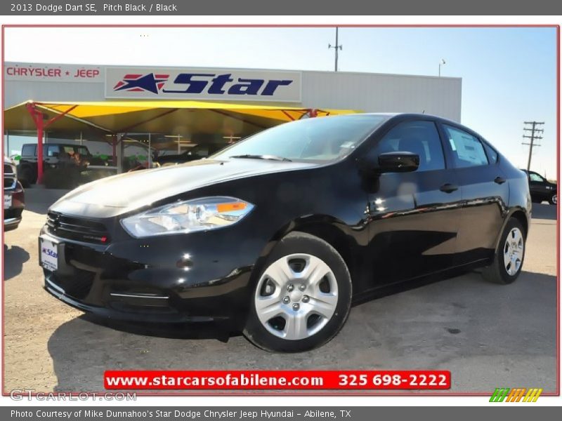 Pitch Black / Black 2013 Dodge Dart SE