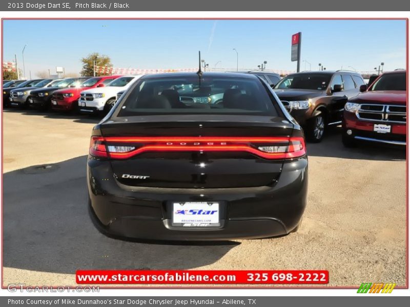 Pitch Black / Black 2013 Dodge Dart SE