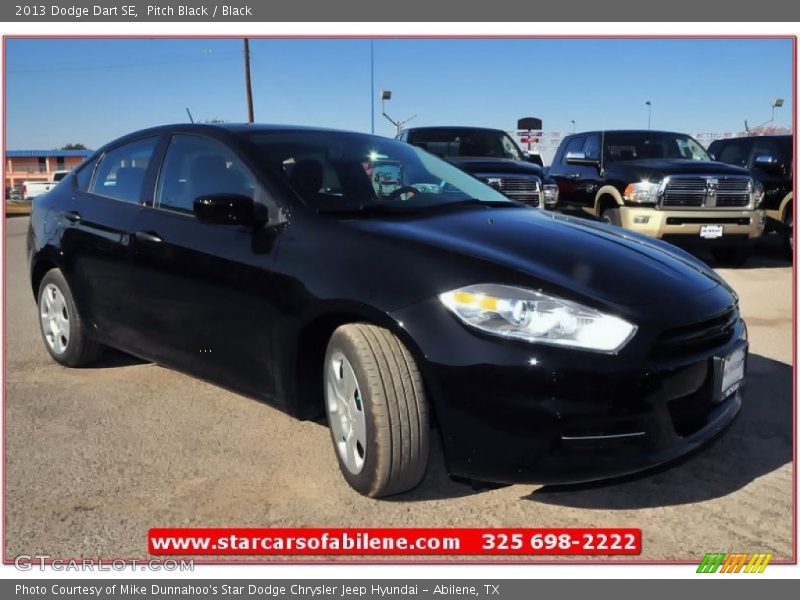 Pitch Black / Black 2013 Dodge Dart SE