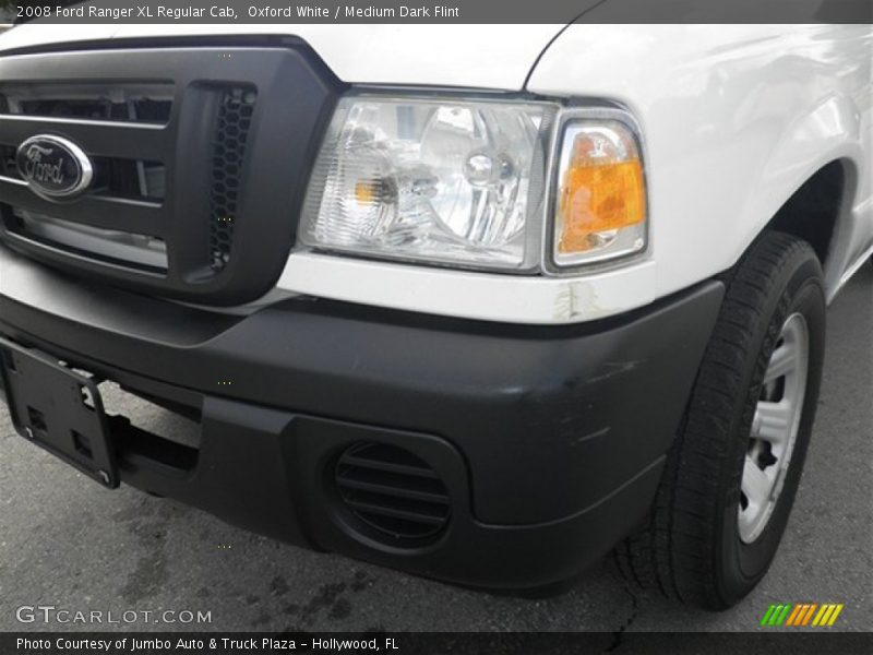 Oxford White / Medium Dark Flint 2008 Ford Ranger XL Regular Cab