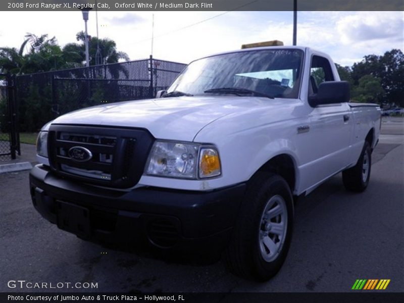 Oxford White / Medium Dark Flint 2008 Ford Ranger XL Regular Cab