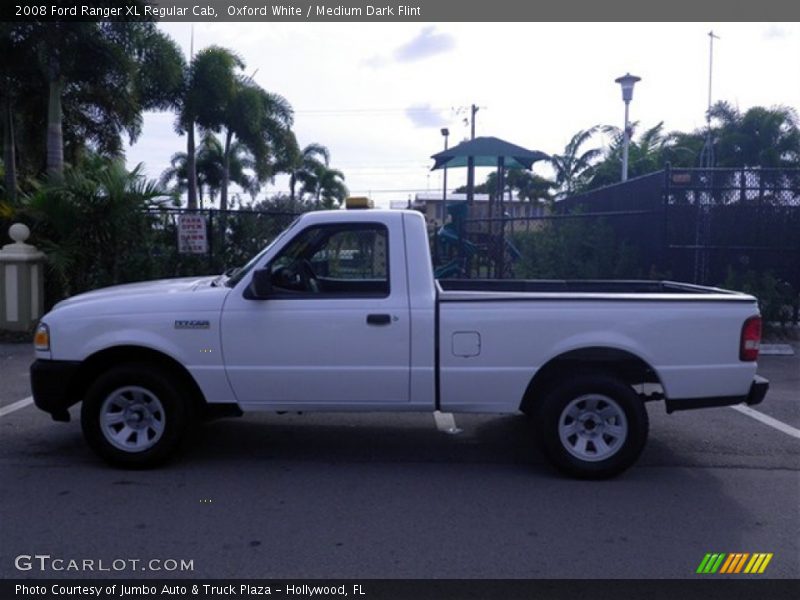Oxford White / Medium Dark Flint 2008 Ford Ranger XL Regular Cab