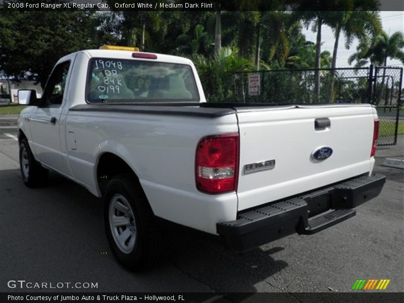Oxford White / Medium Dark Flint 2008 Ford Ranger XL Regular Cab
