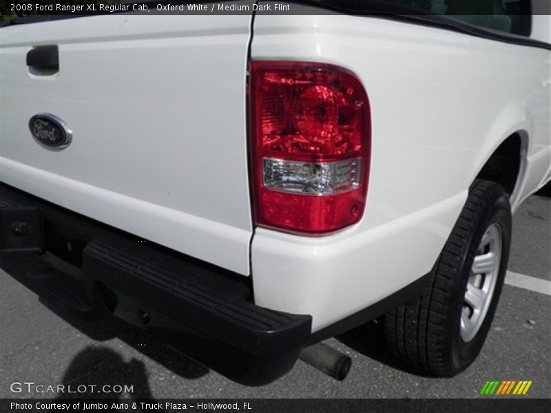 Oxford White / Medium Dark Flint 2008 Ford Ranger XL Regular Cab