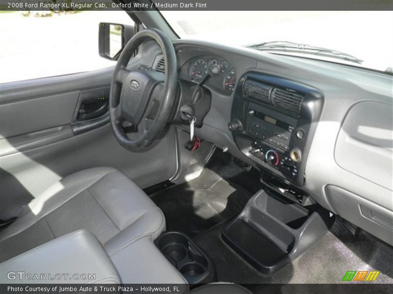 Oxford White / Medium Dark Flint 2008 Ford Ranger XL Regular Cab