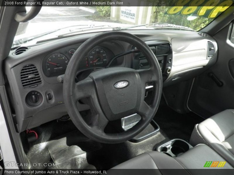 Oxford White / Medium Dark Flint 2008 Ford Ranger XL Regular Cab