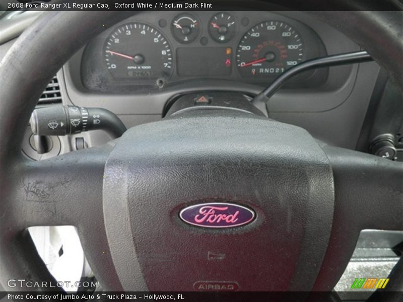 Oxford White / Medium Dark Flint 2008 Ford Ranger XL Regular Cab