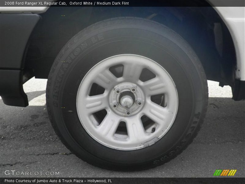 Oxford White / Medium Dark Flint 2008 Ford Ranger XL Regular Cab