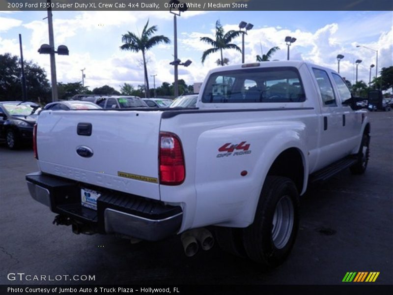 Oxford White / Medium Stone 2009 Ford F350 Super Duty XL Crew Cab 4x4 Dually