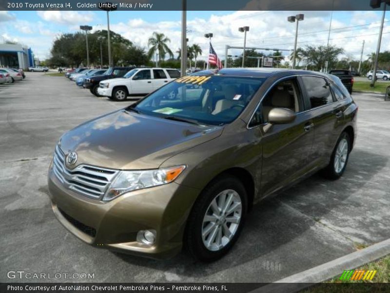 Golden Umber Mica / Ivory 2010 Toyota Venza I4