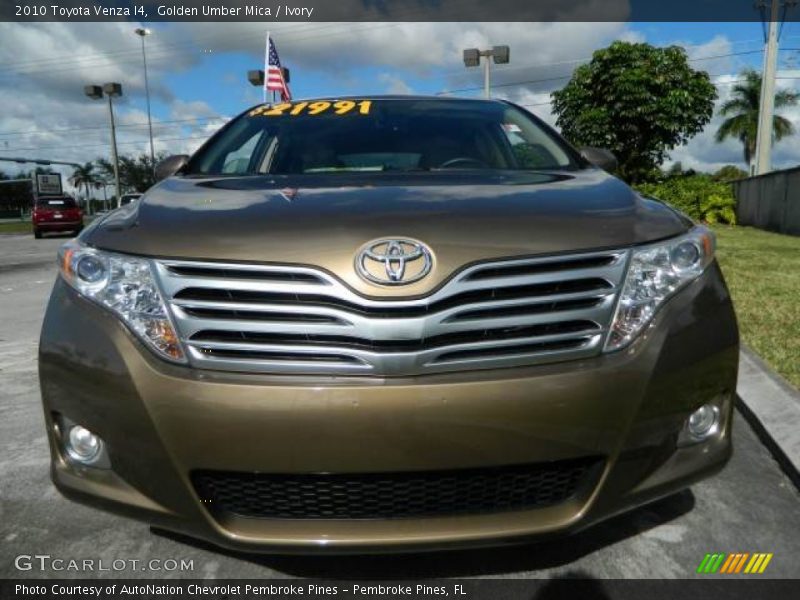 Golden Umber Mica / Ivory 2010 Toyota Venza I4