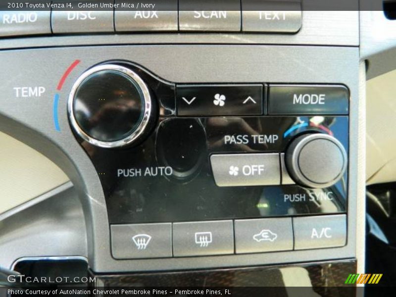 Golden Umber Mica / Ivory 2010 Toyota Venza I4