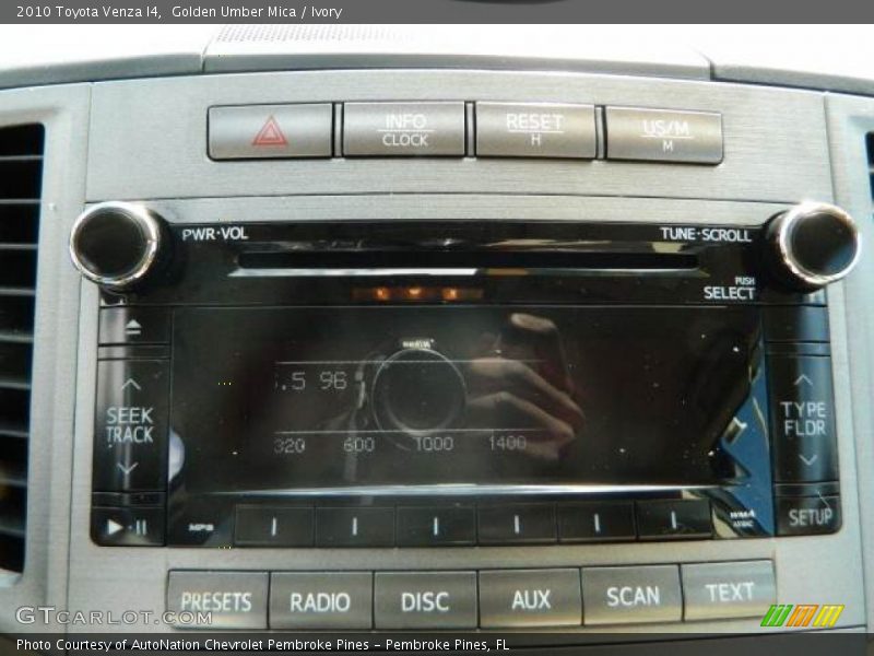 Golden Umber Mica / Ivory 2010 Toyota Venza I4