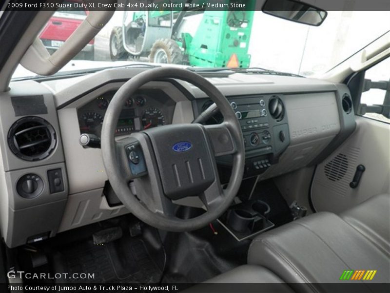 Medium Stone Interior - 2009 F350 Super Duty XL Crew Cab 4x4 Dually 