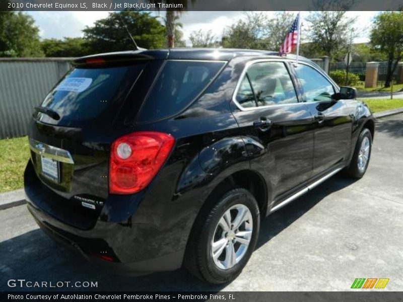 Black / Jet Black/Light Titanium 2010 Chevrolet Equinox LS