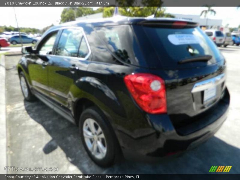 Black / Jet Black/Light Titanium 2010 Chevrolet Equinox LS