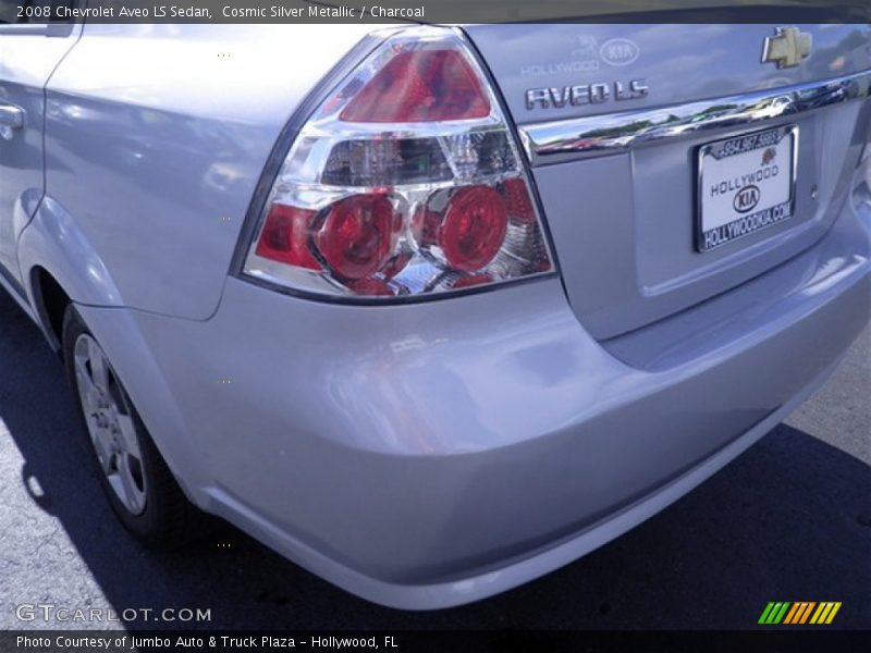 Cosmic Silver Metallic / Charcoal 2008 Chevrolet Aveo LS Sedan