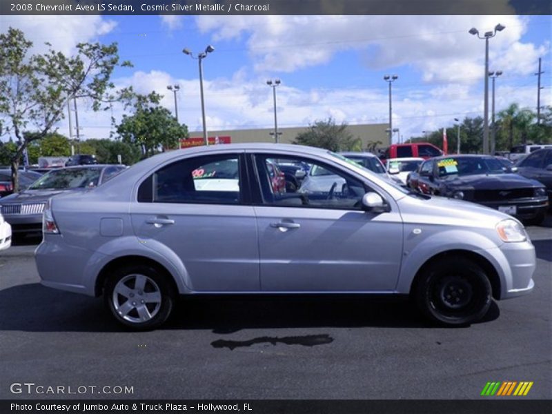 Cosmic Silver Metallic / Charcoal 2008 Chevrolet Aveo LS Sedan