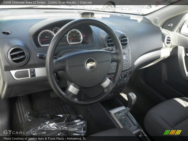 Cosmic Silver Metallic / Charcoal 2008 Chevrolet Aveo LS Sedan