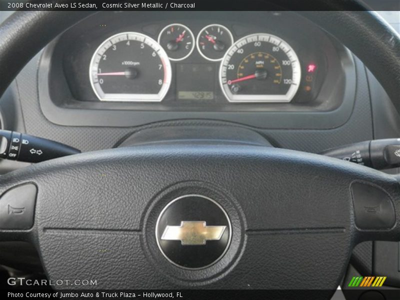 Cosmic Silver Metallic / Charcoal 2008 Chevrolet Aveo LS Sedan