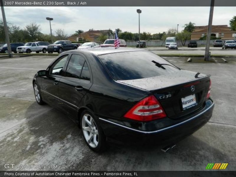 Black / Ash 2007 Mercedes-Benz C 230 Sport