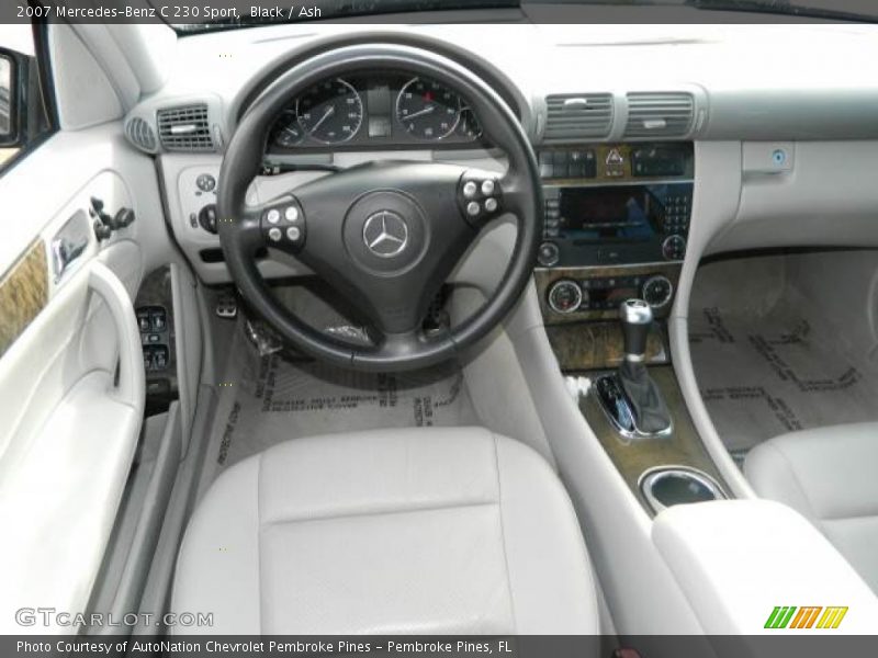 Black / Ash 2007 Mercedes-Benz C 230 Sport