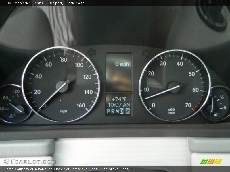 Black / Ash 2007 Mercedes-Benz C 230 Sport