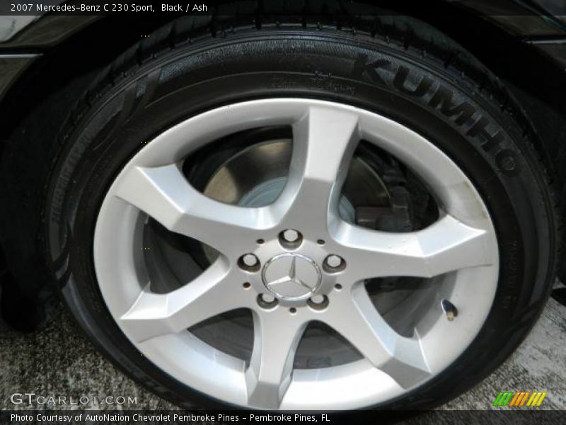 Black / Ash 2007 Mercedes-Benz C 230 Sport