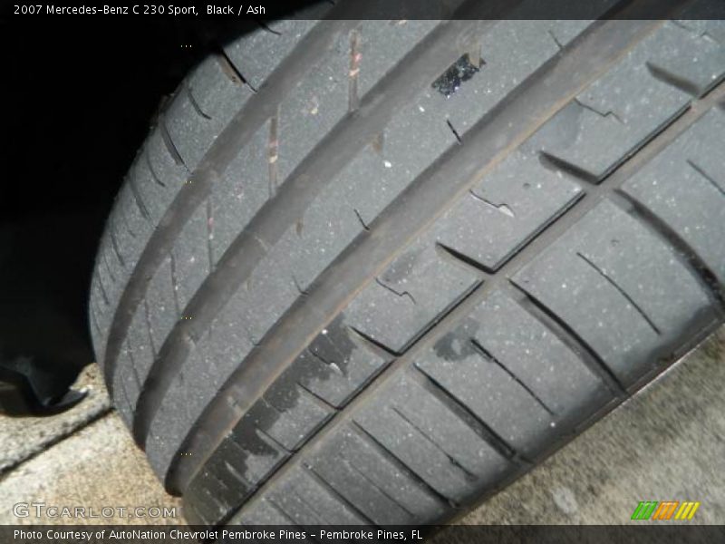 Black / Ash 2007 Mercedes-Benz C 230 Sport