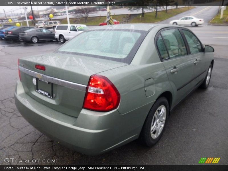 Silver Green Metallic / Neutral Beige 2005 Chevrolet Malibu Sedan