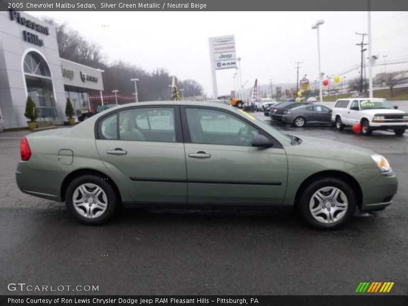 Silver Green Metallic / Neutral Beige 2005 Chevrolet Malibu Sedan