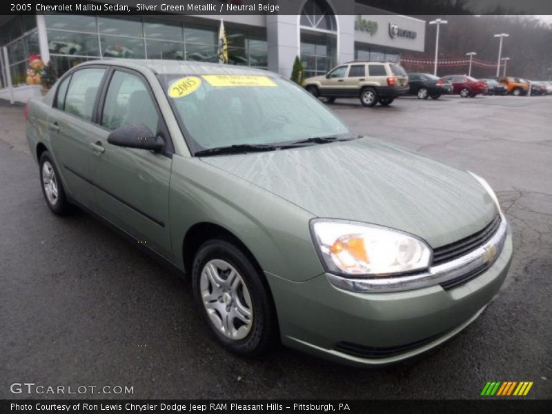 Silver Green Metallic / Neutral Beige 2005 Chevrolet Malibu Sedan