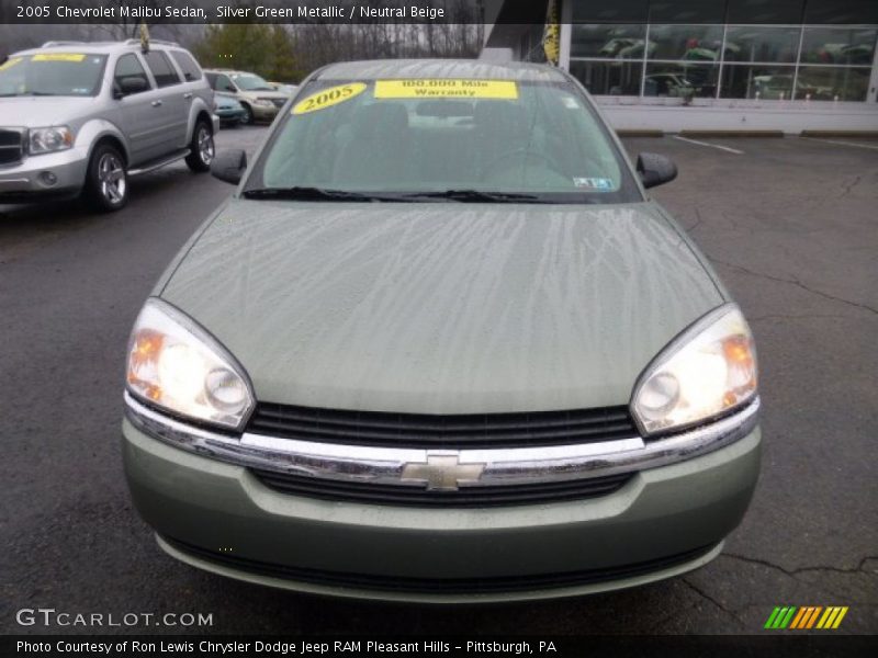 Silver Green Metallic / Neutral Beige 2005 Chevrolet Malibu Sedan