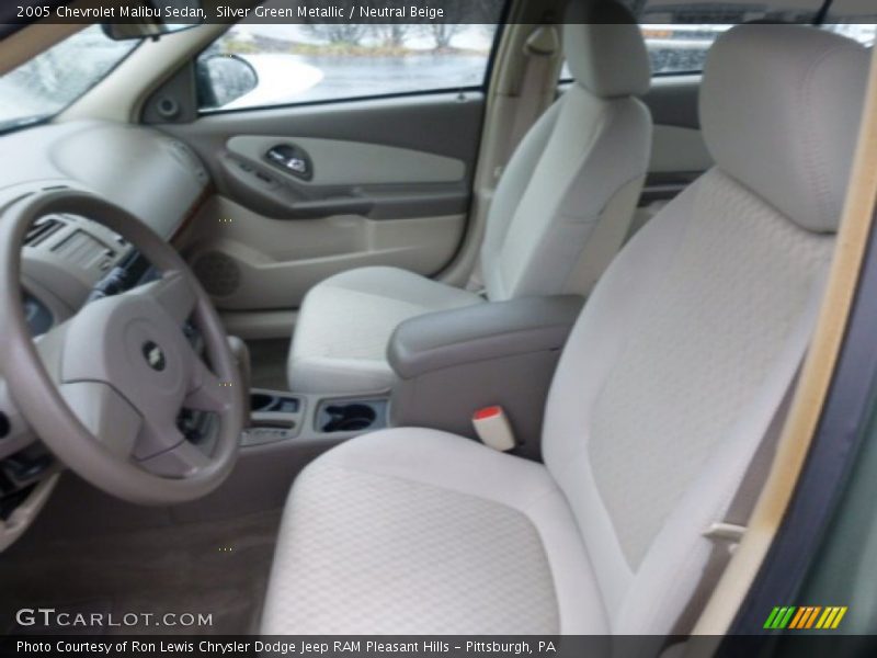 Silver Green Metallic / Neutral Beige 2005 Chevrolet Malibu Sedan