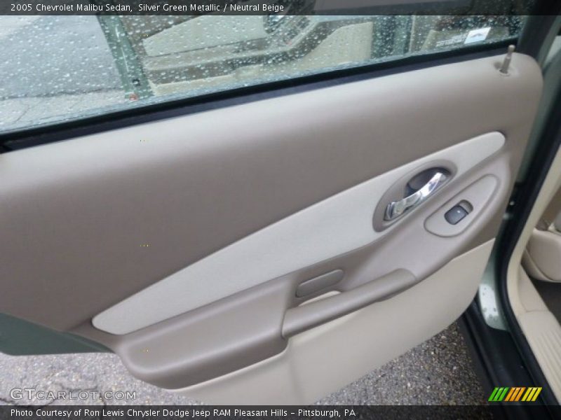 Silver Green Metallic / Neutral Beige 2005 Chevrolet Malibu Sedan