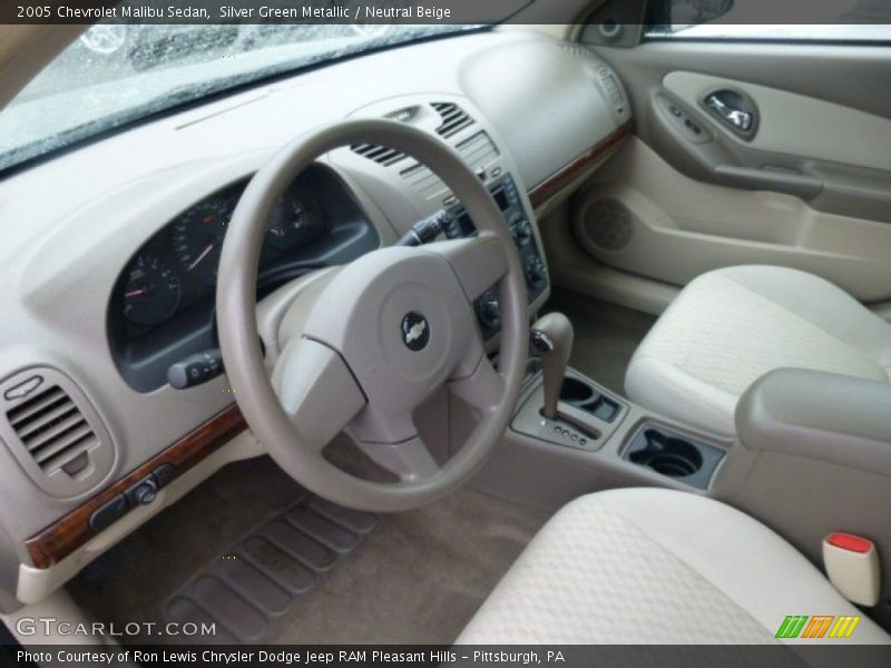 Silver Green Metallic / Neutral Beige 2005 Chevrolet Malibu Sedan