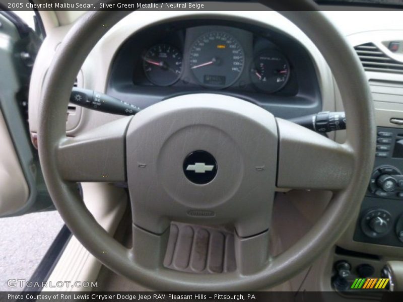 Silver Green Metallic / Neutral Beige 2005 Chevrolet Malibu Sedan