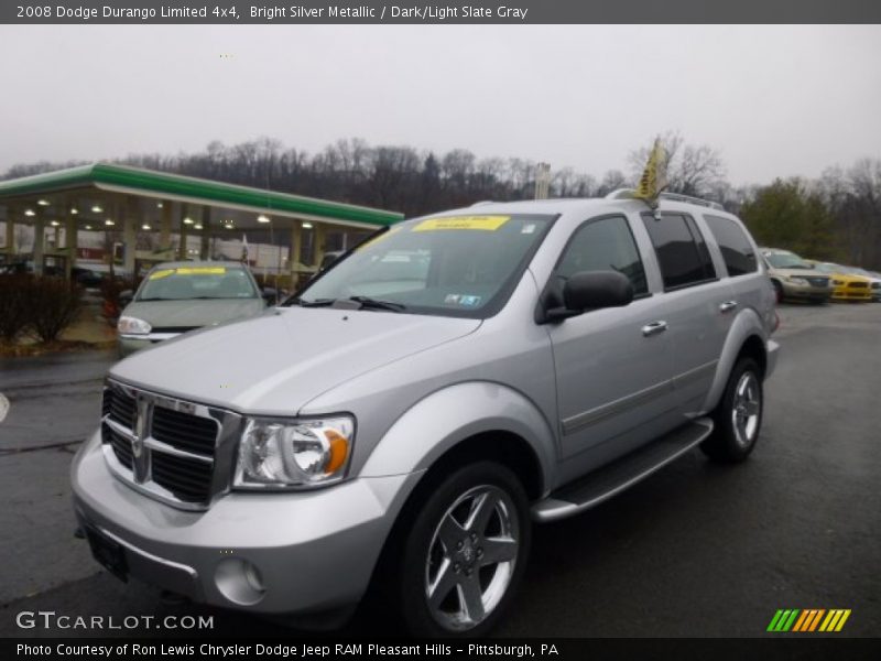 Bright Silver Metallic / Dark/Light Slate Gray 2008 Dodge Durango Limited 4x4