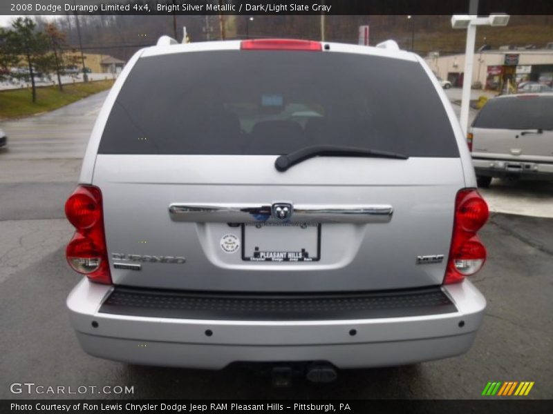 Bright Silver Metallic / Dark/Light Slate Gray 2008 Dodge Durango Limited 4x4