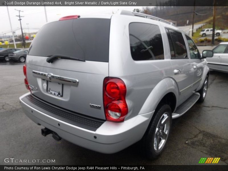 Bright Silver Metallic / Dark/Light Slate Gray 2008 Dodge Durango Limited 4x4