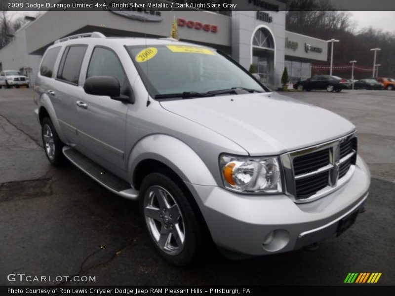 Bright Silver Metallic / Dark/Light Slate Gray 2008 Dodge Durango Limited 4x4