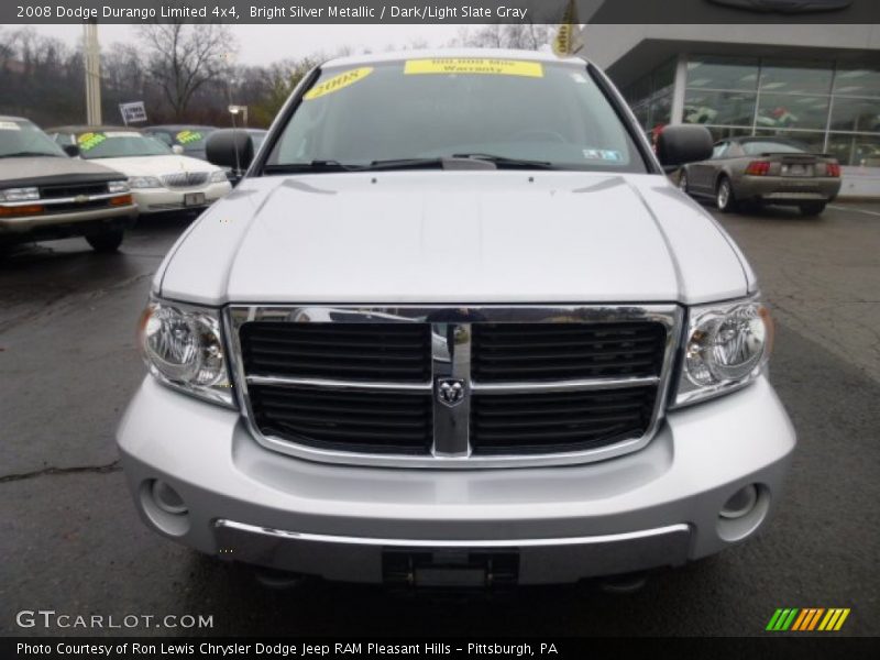 Bright Silver Metallic / Dark/Light Slate Gray 2008 Dodge Durango Limited 4x4