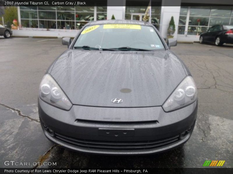 Carbon Gray / Black 2007 Hyundai Tiburon GS