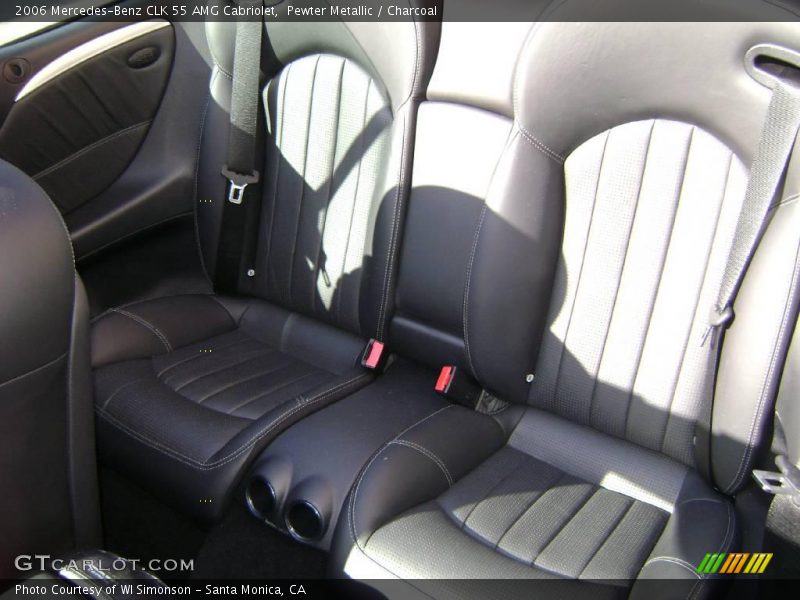 Pewter Metallic / Charcoal 2006 Mercedes-Benz CLK 55 AMG Cabriolet